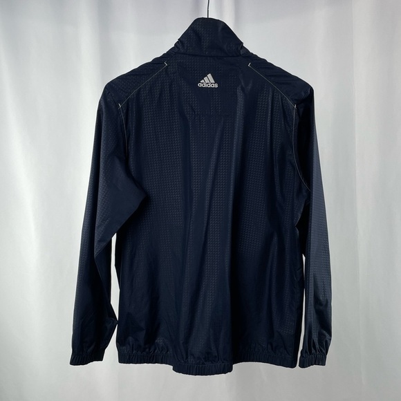 Adidas Golf Lightweight Full Zip Windbreaker in Navy Blue Size Large - Picture 3 of 7